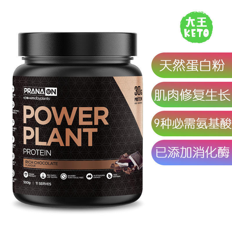 美国直邮 PRANA ON Power plant Protein 天然蛋白粉动力植物蛋白