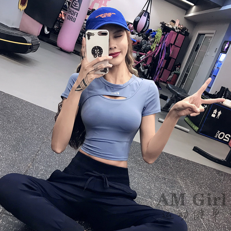 短袖运动上衣健身瑜伽服