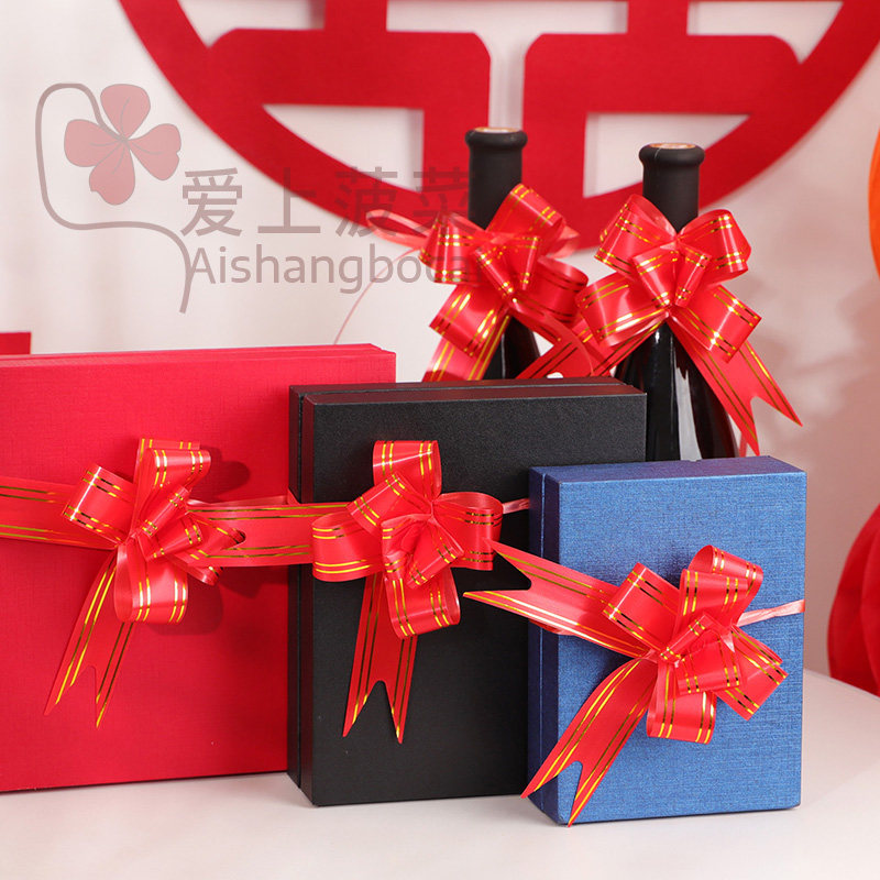 中号拉花结婚装饰捆扎喜烟蝴蝶结图片
