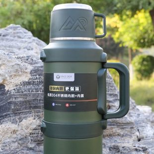 旅行304L不锈钢户外家用车载保温壶大容量热水瓶泡茶壶4保温杯5L