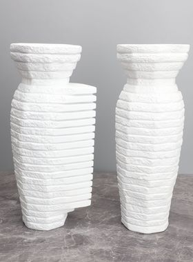 现代简约创意树脂仿大理石花器样板房家居茶几客厅玄关装饰品