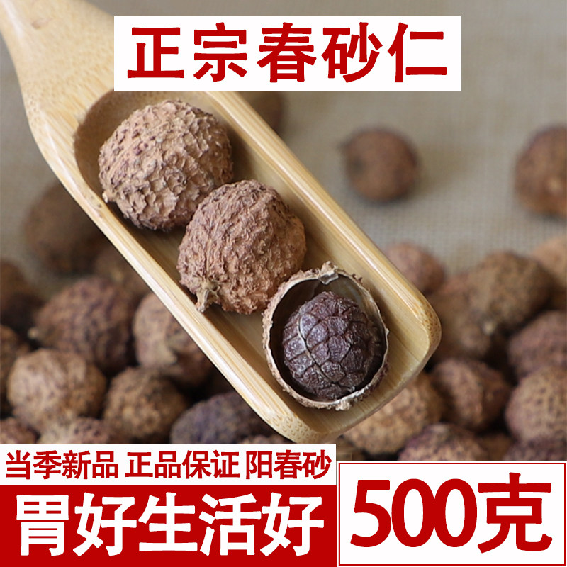 红晕带毛刺正宗春砂仁果