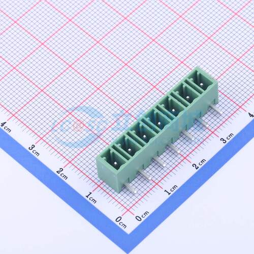 插拔式接线端子 DB1ERC-5.08-7P-GN 弯插,P=5.08mm 板端/插座-闭