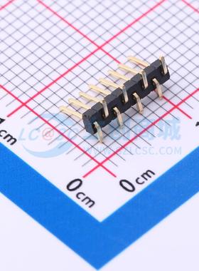 排针 X1311WVS-08J-C40D42R1 SMD,P=1.27mm,卧贴(交错脚) 1x8P 方
