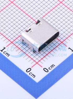 USB连接器 TYPEC-310-ACP16L68 SMD 16Pin 贴板6.8长Type-c母座 3