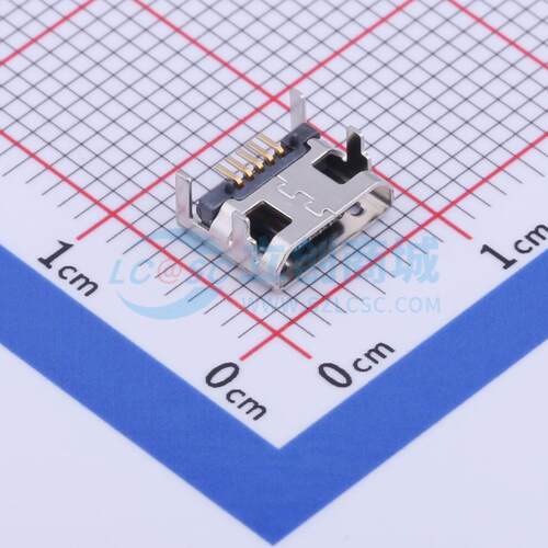 USB连接器 U-F-M5DD-W-2-SUS SMD Micro-B 卧贴 电子元器件配单