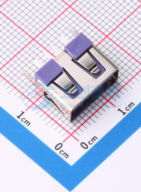 USB连接器 XUDF-012-0107D 插件 5A大电流USB 2.0AF 180度直插板1