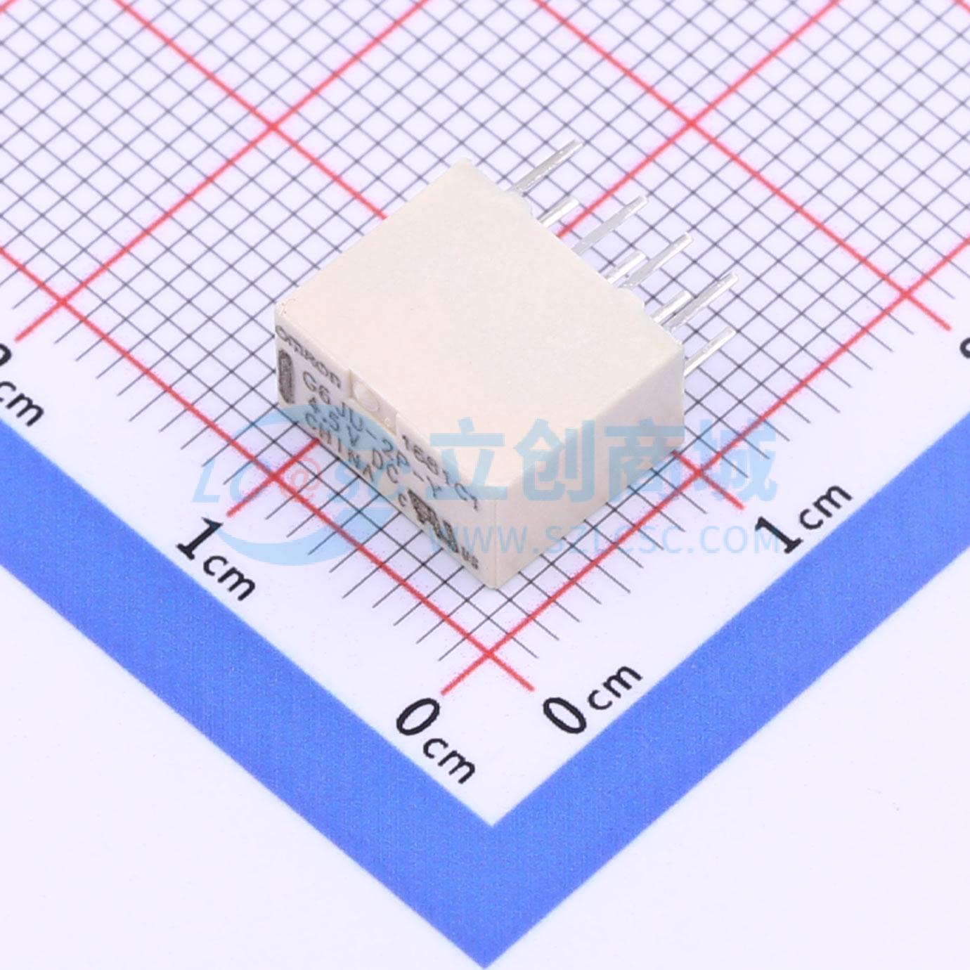 磁保持继电器 G6JU-2P-Y DC4.5 DIP,5.7x10.6mm 4.5V 电子元器件