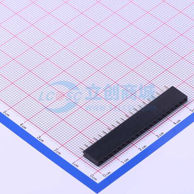 排母 22850120ANG1SYA01 插件,P=2.54mm 1x20P 单排 电子元器件