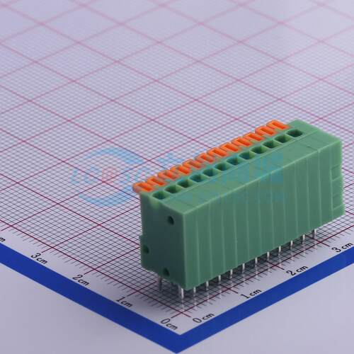 弹簧式接线端子 KF141V-2.54-12P 插件,P=2.54mm 2.54mm 原装正品