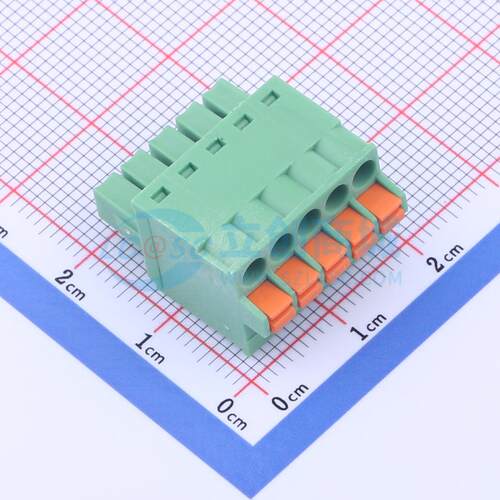 插拔式接线端子 DB2EKD-3.5-5P-GN P=3.5mm 插头 1x5P 电子元器件