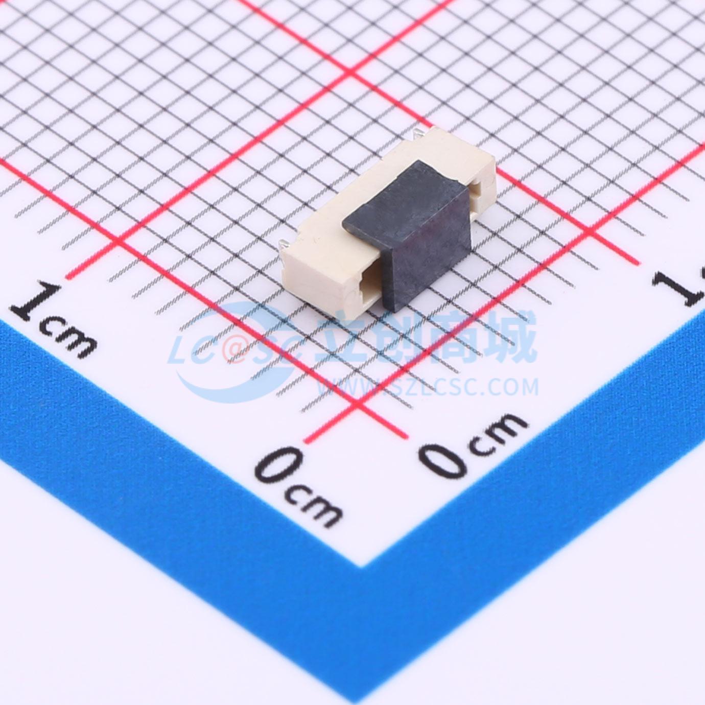 线对板针座 XD-0.8-6PLT SMD,P=0.8mm 1x6P 立贴 电子元器件配单