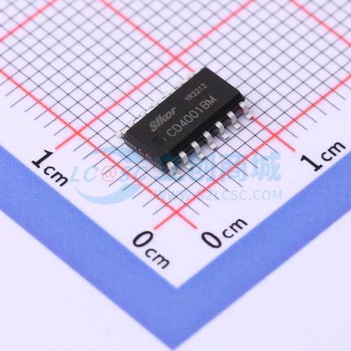 逻辑门 CD4001BM SOP-14 原装正品 电子元器件配单