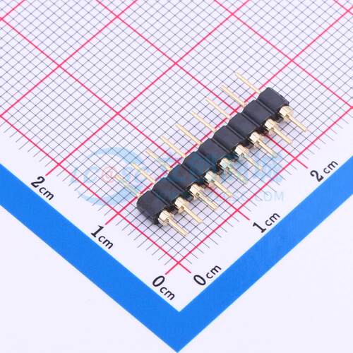排针 PZ254-1-09-Z-C 插件,P=2.54mm 1x9P 圆针 电子元器件配单