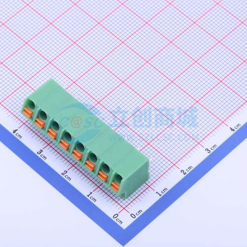 弹簧式接线端子 KF250NH-5.0-8P 插件,P=5mm 1x8P 5mm 电子元器件