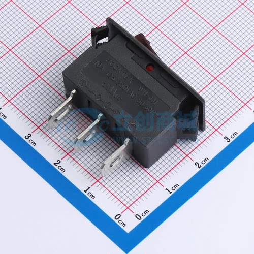 船型开关 WH001-10BR01N3-L22-A 插件,P=9mm 33.9mm 12.9mm 18.8m