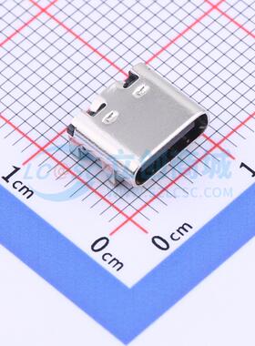 USB连接器 TYPE-C-2.0-16PIN-SMT-3 SMD L7.35*W8.94*H3.16mm Typ