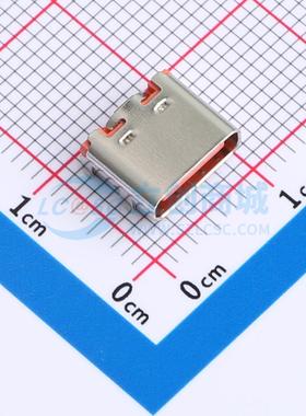 USB连接器 BX-TYPE-C-C-MWT16P SMD 板上型橙色 3次moding8.94x7.