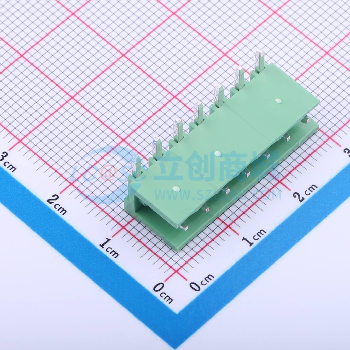 插拔式接线端子 JL396R-39607G01 弯插,P=3.96mm 1x7P 电子元器件