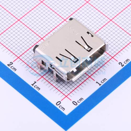 DP1RD20JQ1R400 SMD DisplayPort 母 20P 卧贴 D-Sub/VGA连接器
