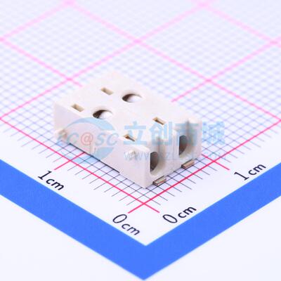弹簧式接线端子 2834006-2 SMD,P=4mm 1x2P 4mm 电子元器件配单