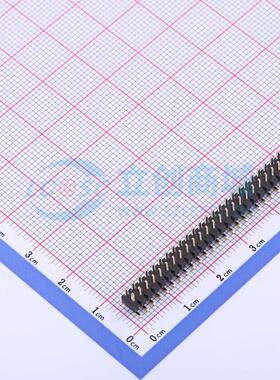 排针 X4621WVS-2x25I-C40D64 SMD,P=2mm 2x25P 方针 电子元器件