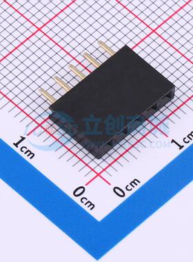 排母 PM254V-11-05-H85 插件,P=2.54mm 1x5P 单排 电子元器件配单