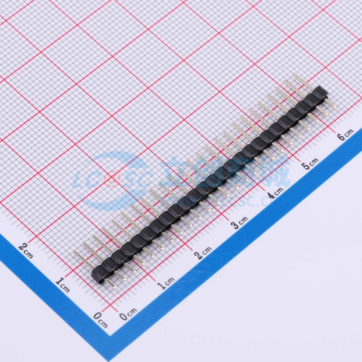 排针 DS1021-1x25SF11-B 插件,P=2.54mm 1x25P 电子元器件配单