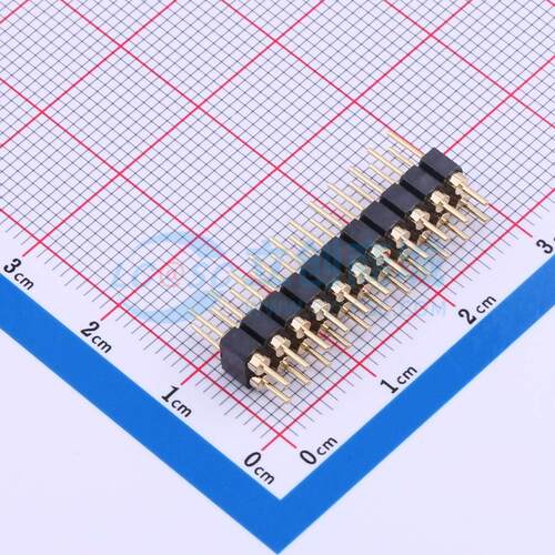 排针 PZ254-2-11-Z-C 插件,P=2.54mm 2x11P 圆针 电子元器件配单