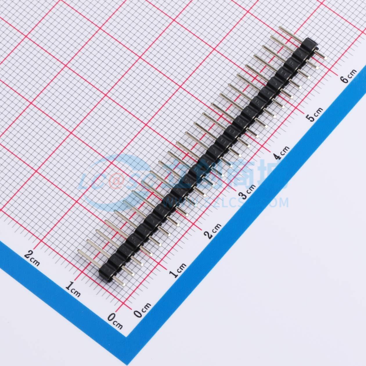 排针 DS1021-1x24SF11-B 插件,P=2.54mm 1x24P 电子元器件配单