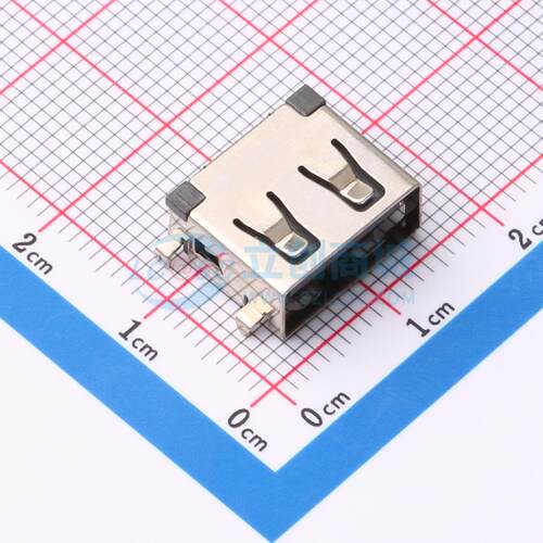 USB连接器 HX 11.0 CB1.0ZB SMD AF11.0壳长沉板1.0四脚插板无边