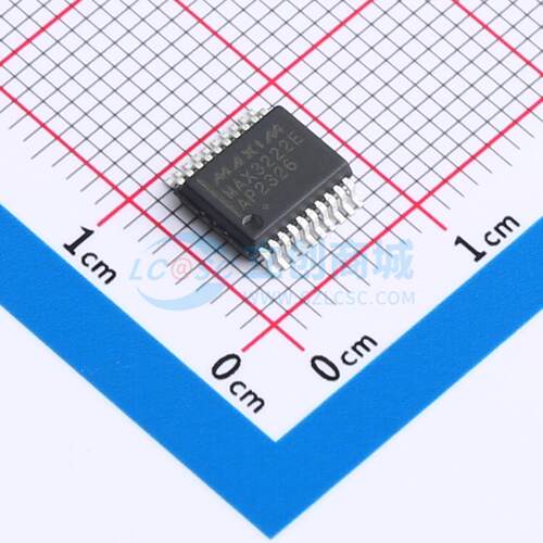 RS232芯片 MAX3222EAP+ SSOP-20 原装正品 电子元器件配单