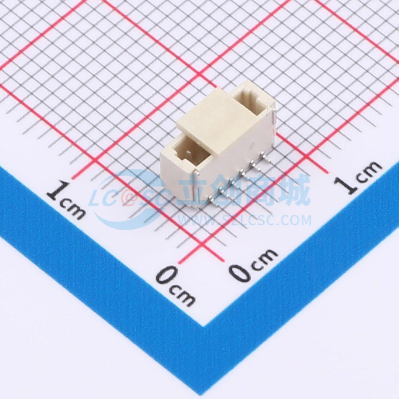 线对板针座 ZX-SH1.0-6PLT SMD,P=1mm 1x6P 立贴 电子元器件配单
