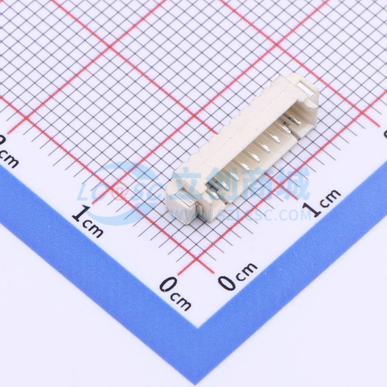 线对板针座 PH1250-WT-09 SMD,P=1.25mm,卧贴 1x9P 卧贴 原装正品