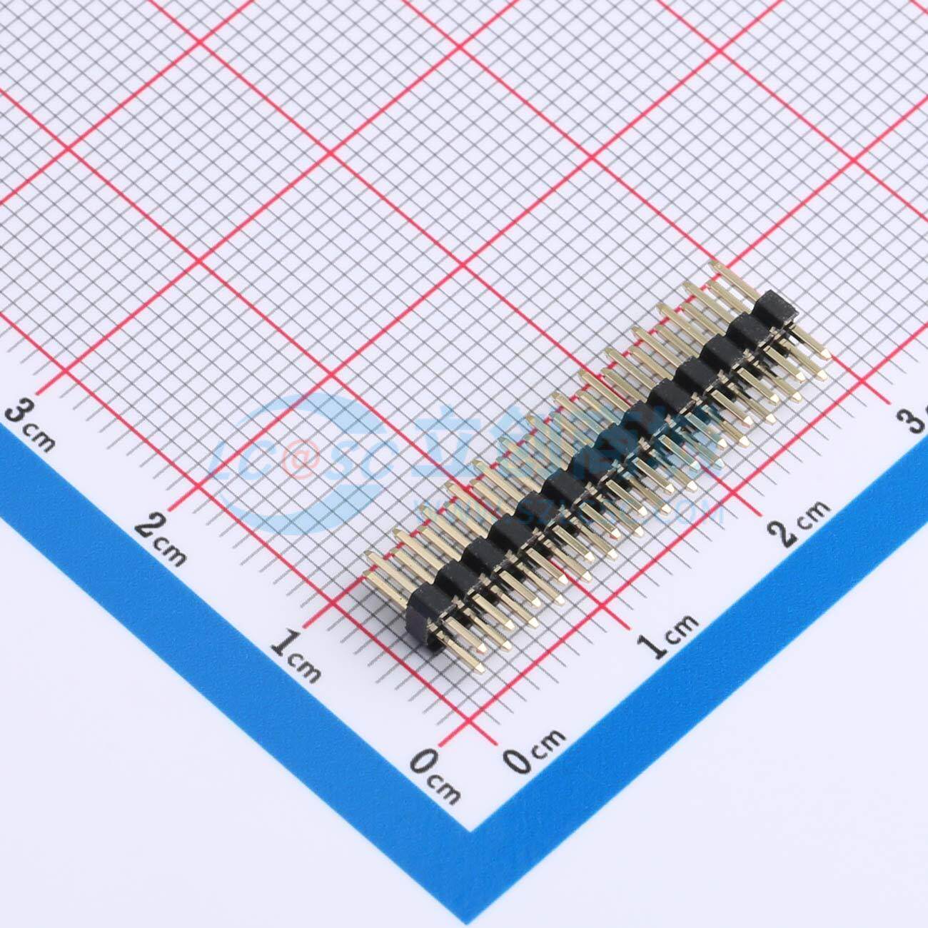 排针 P220-1214A0AS087A1 插件,P=2mm 2x14P 方针 电子元器件配单