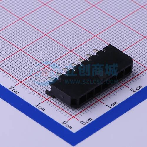 线对板针座 C3030WV-F-07P 插件,P=3mm 1x7P 直插 电子元器件配单