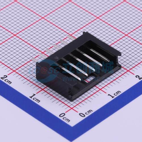 线对板针座 M2530V-06-BK 插件,P=2.54mm 1x6P 直插 电子元器件