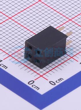 排母 X6521FV-2x02-C85D32 插件,P=2.54mm 2x2P 方孔 电子元器件