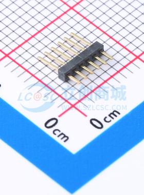 排针 GPCA101-0602A001C1AA 插件,P=1mm 1x6P 方针 电子元器件