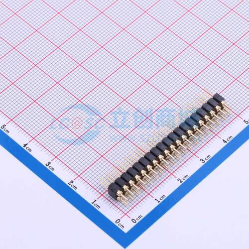 排针 PZ254-2-19-Z-C 插件,P=2.54mm 2x19P 圆针 电子元器件配单