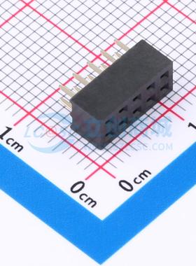 排母 DS1026-05-2x5S8BV 插件,P=2mm 2x5P 双排 电子元器件配单