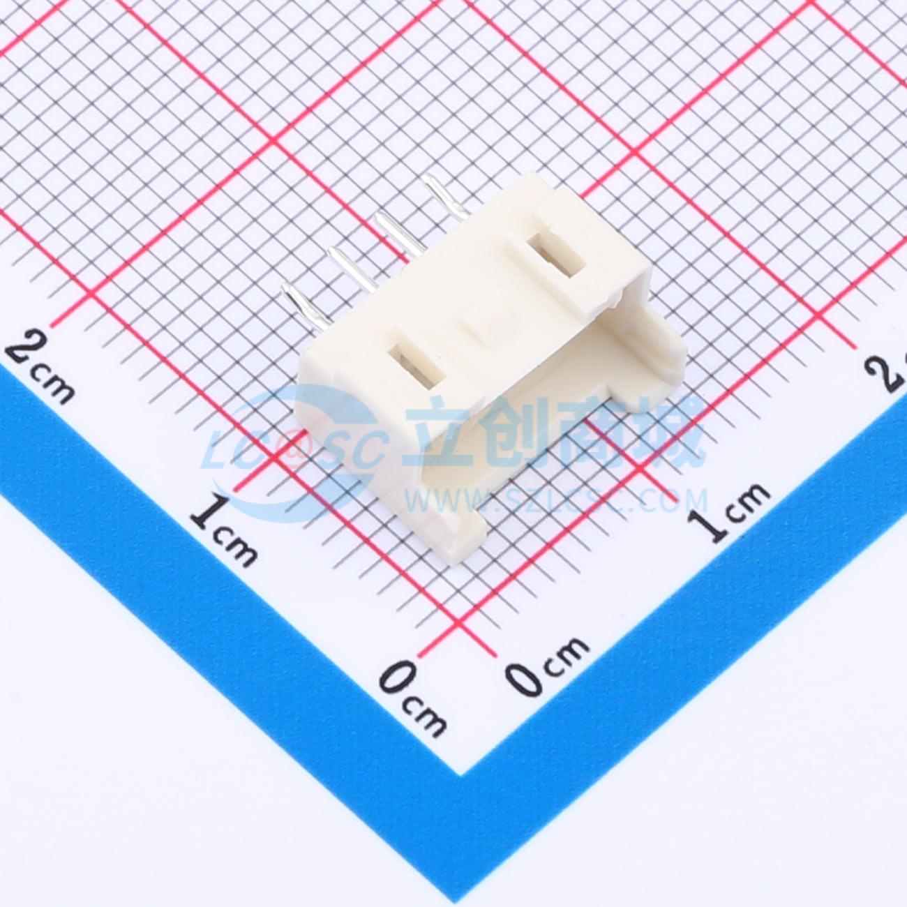 线对板针座 XD-XA-4A 插件,P=2.54mm 1x4P 直插 电子元器件配单
