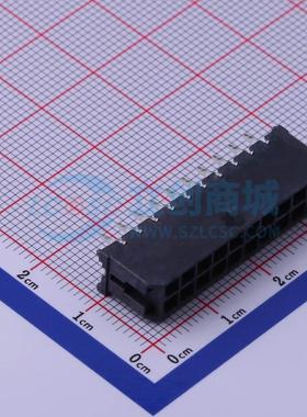 线对板针座 430452012 插件,P=3mm 2x10P 直插 电子元器件配单