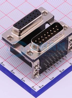 6200-B15FB15MBS012 弯插 D-Sub 公；母 弯插 D-Sub/VGA连接器