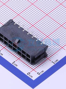 线对板针座 430451412 插件,P=3mm 2x7P 直插 电子元器件配单