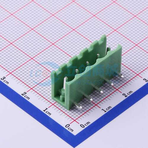 插拔式接线端子 XY2500R-A-5.00-5P 弯插,P=5mm 板端/插座-开口 1