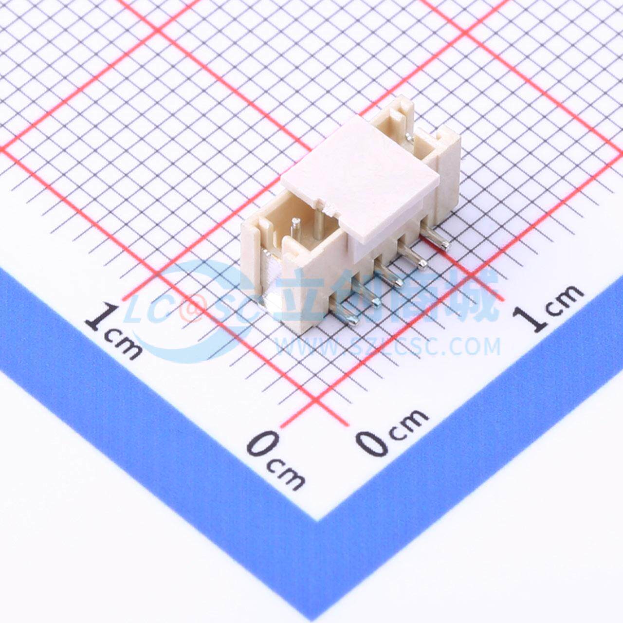 线对板针座 HC-ZH-5PLT SMD,P=1.5mm 1x5P 立贴 电子元器件配单