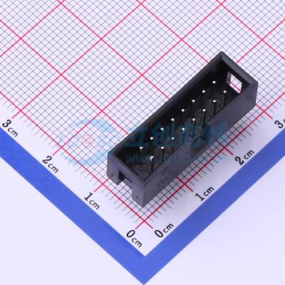 连接器 321016RG0ABK00A01 弯插,P=2.54mm 2x8P 简牛座