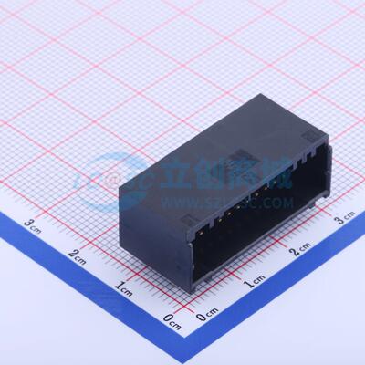 线对板针座 1-1939638-4 弯插,P=2mm 2x14P 弯插 电子元器件配单