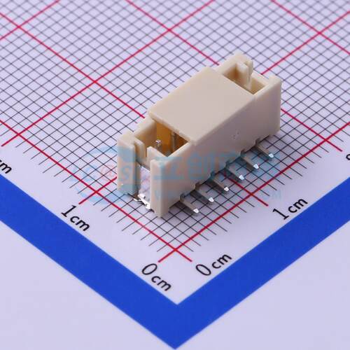 线对板针座 HX20007-6AB SMD,P=2mm 1x6P 立贴 电子元器件配单